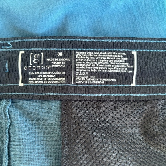 George Flat Front Blue Shorts for Casual Style - Picture 12 of 13